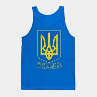 Ukraine // Vintage Faded Style Flag Design Tank Top